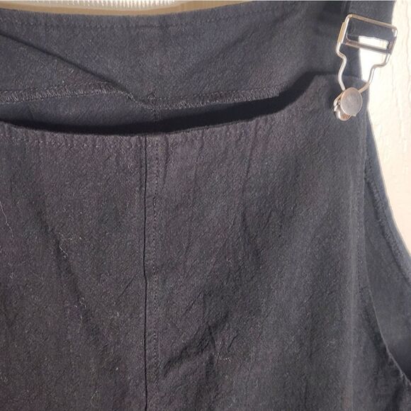 Unbranded L Black Cotton Blend Pockets Women's Overall - Picture 6 of 11